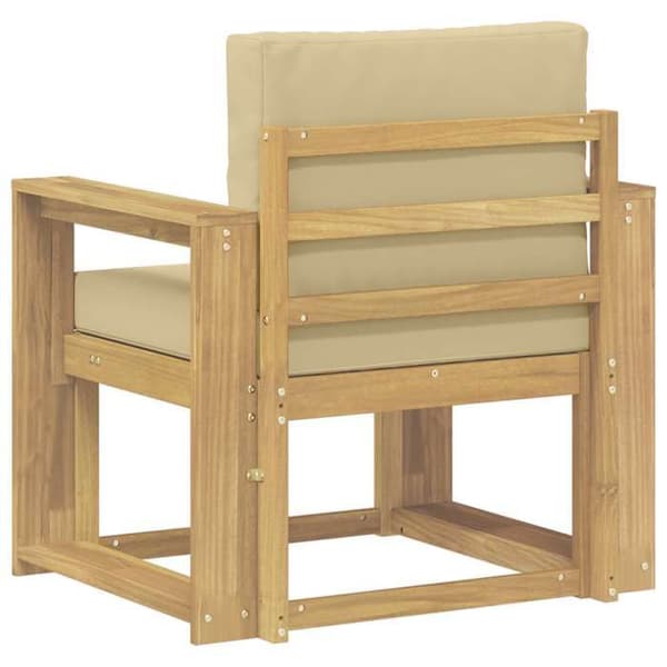 Maison Exclusive - Valkoinen ja beige polyesterista valmistettu ulkokaluste