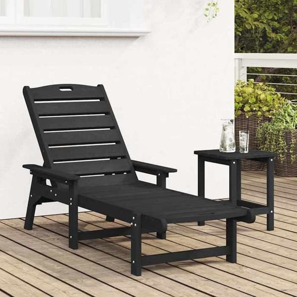 Maison Exclusive - Transat Svart HDPE Svart