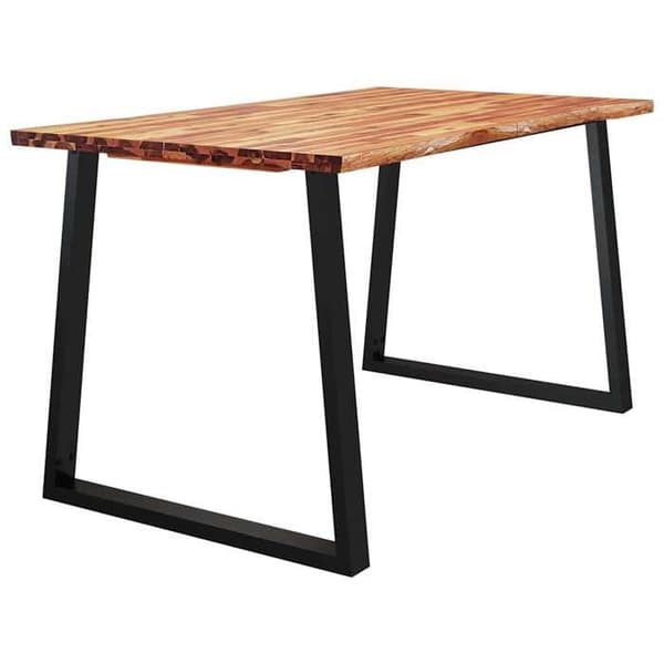 Maison Exclusive - Matbord 140x80x75 cm i solid akaciaträ med skarp kant