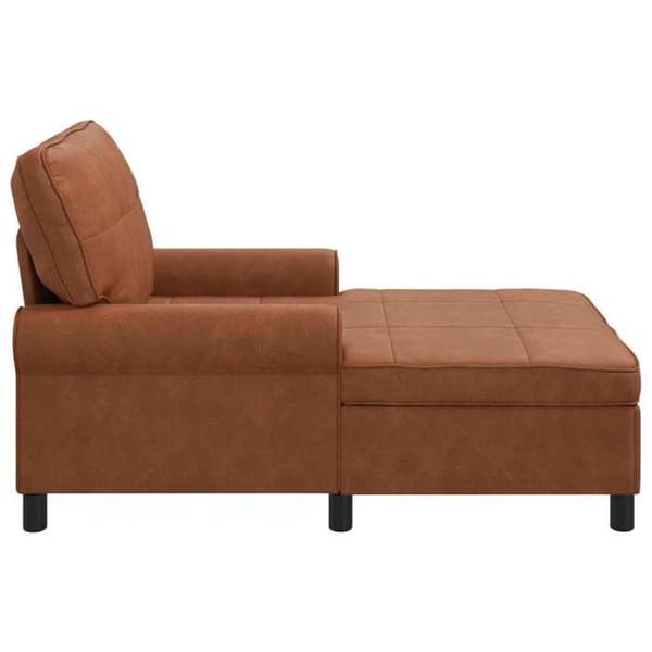 Maison Exclusive - Lang stol Brun Kunstlæder 91 x 157 x 91 cm