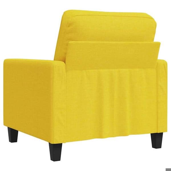 Maison Exclusive - Vaaleankeltainen nojatuoli 60 cm Kangas