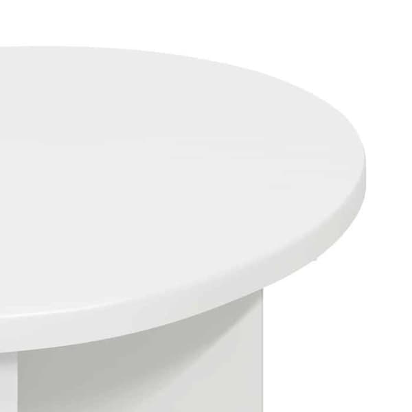 Maison Exclusive - Sidobord 2 delar Vit Ø 39 x 38 cm Ingenjörsträ