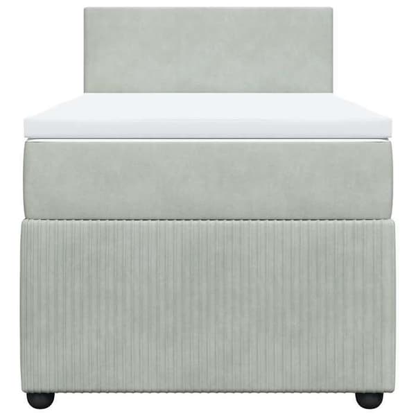 Maison Exclusive - Sängyn lamellipohja ja Harmaa 80x200 cm Sametti