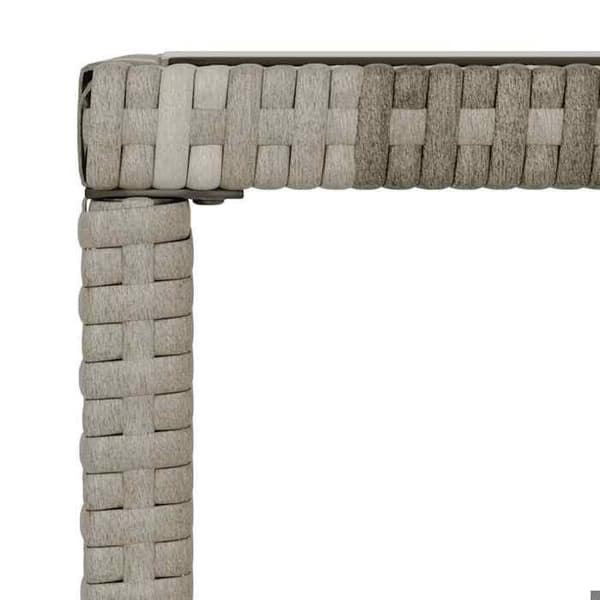 Maison Exclusive - Trädgårdsmöbler 6 delar med kuddar Grå Flätad resin grå