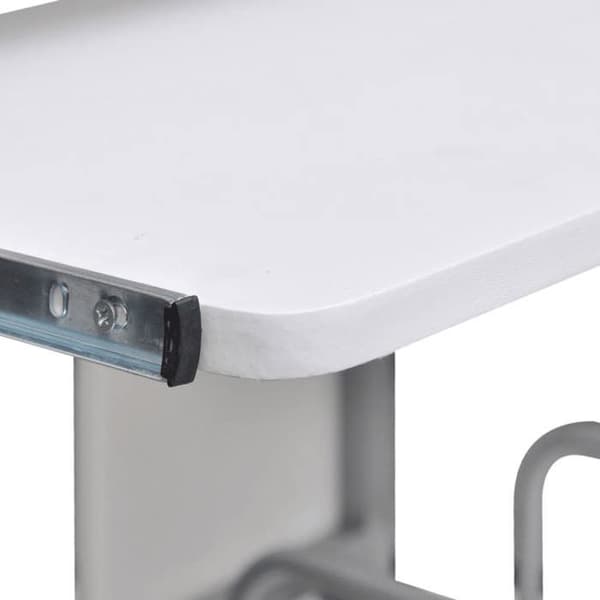 Maison Exclusive - Vit datorbord 110x52x88,5 cm Ingenjörsträ Vit