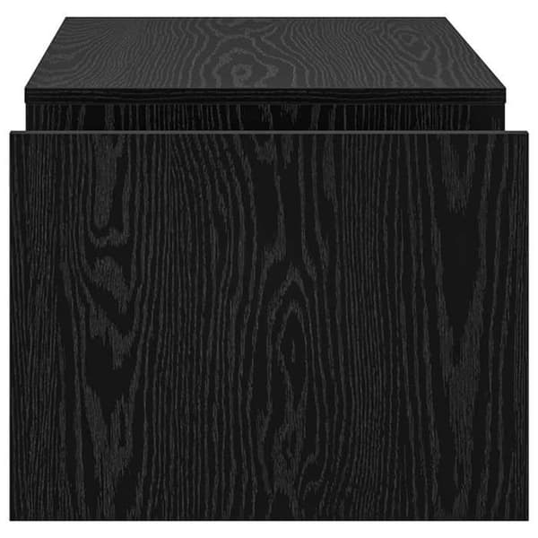 Bord - EKSKLUSIV HUS - 90 x 45 x 35 cm - Sort eg - Ingeniørtræ - Rektangulær svart ek