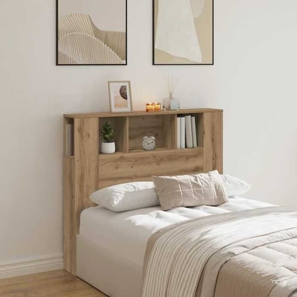 Maison Exclusive - Håndlavet egetræ senghovedgærde 120x19x104,5 cm