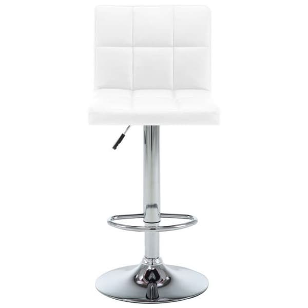 Maison Exclusive - Barstolar set om 2 vit konstläder