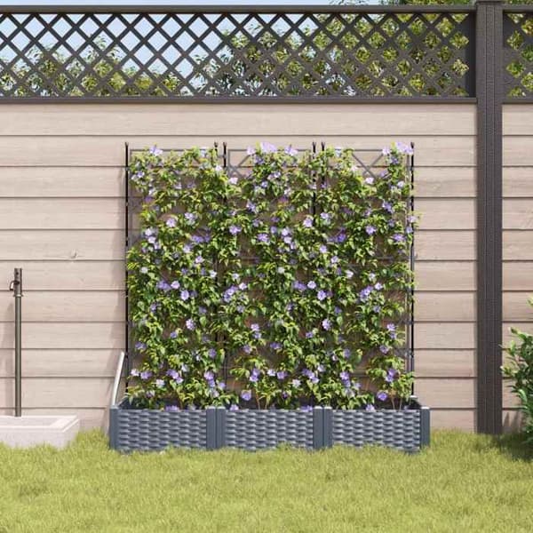 Havekrukke - MAISON EXCLUSIVE - 3 stk - Grå - Polypropylen - 120 x 40 x 125,5 cm Grå