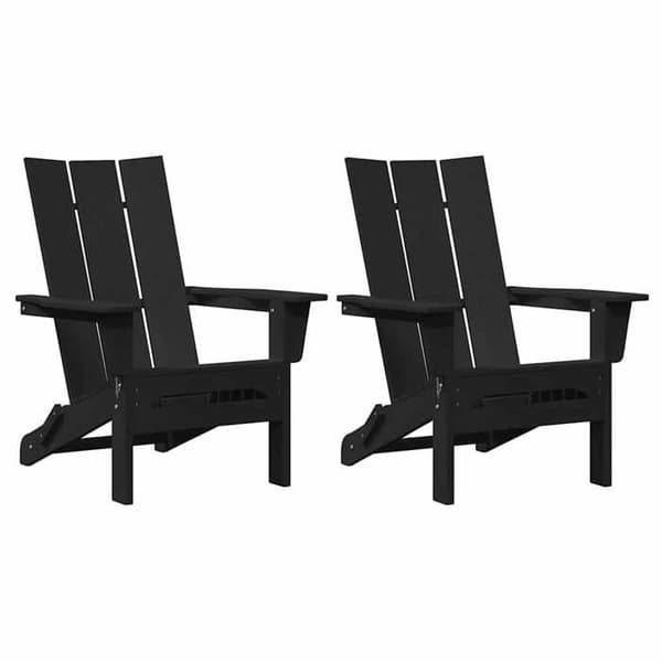 Maison Exclusive - Havestol 2 stk Sort Polyethylen Svart