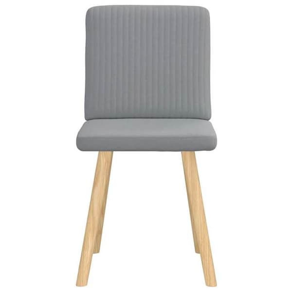 Maison Exclusive - Matstolar set om 2 ljusgrå tyg