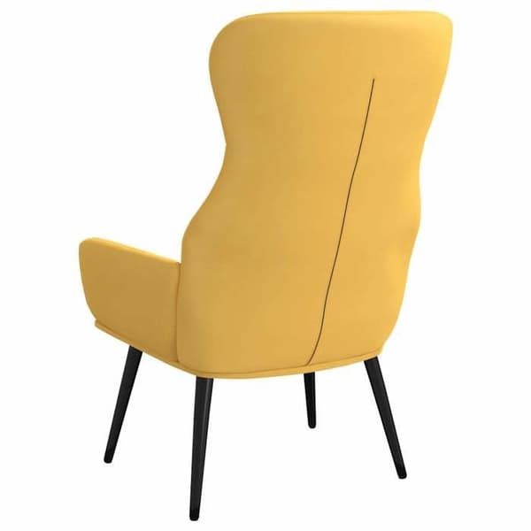 Maison Exclusive - Avkopplingsstol Gul senap Tyg Senap gul