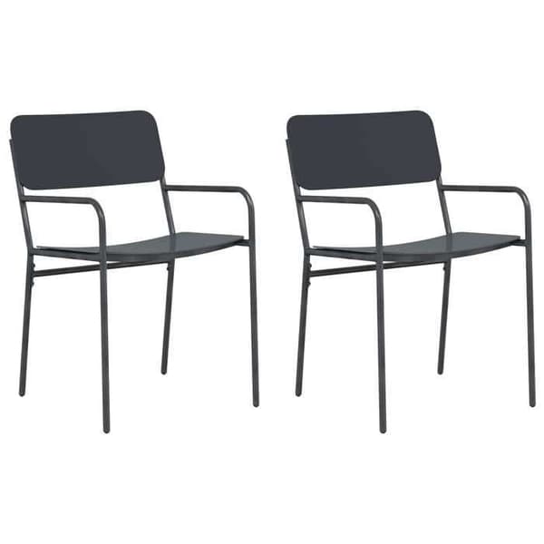 Maison Exclusive - Havestole 2 stk Antracit Stål antracit