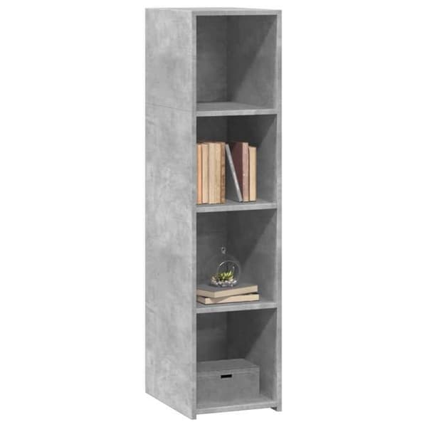 Maison Exclusive - Grå betongbuffé 30x41x124 cm ingenjörsträ