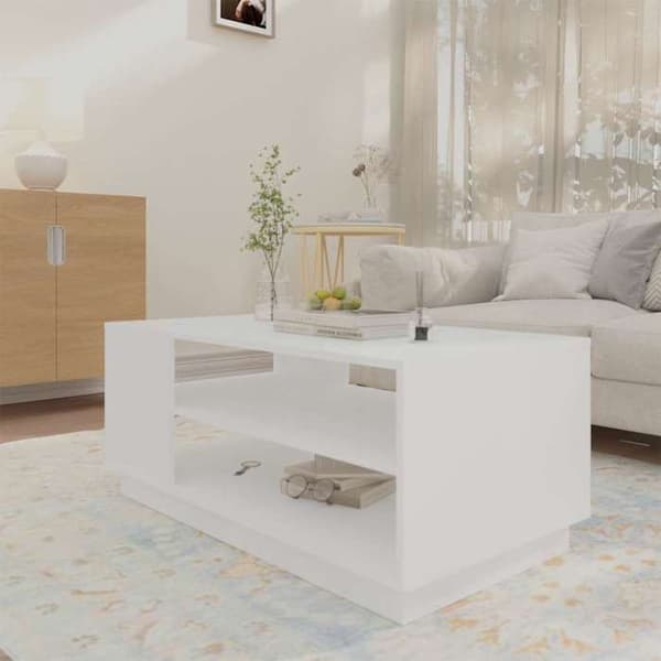 Bord - EKSKLUSIV HUS - 102 x 55 x 43 cm - Hvid - Spånplader - Stor opbevaring Vit