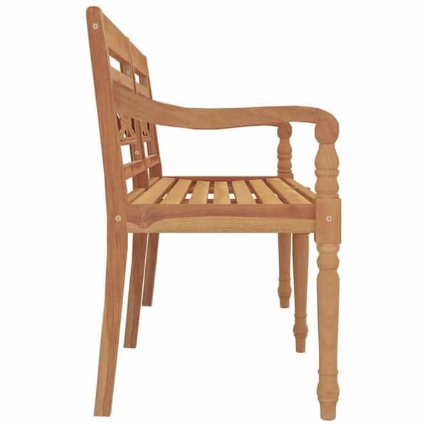 Maison Exclusive - Batavia-penkki 150 cm tiikkipuusta