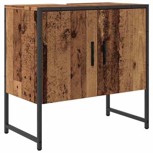 Maison Exclusive - Badrumsspegelskåp gammalt trä 60x33x60 cm
