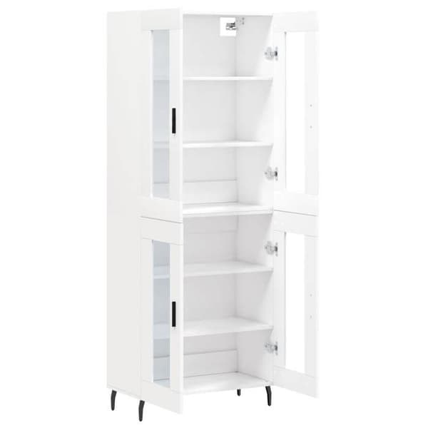 Maison Exclusive - Buffé hög Vit 69,5x34x180 cm Ingenjörsträ