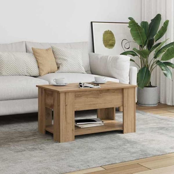 Maison Exclusive - Håndlavet egetræsbord 79x49x41 cm i ingeniørtræ