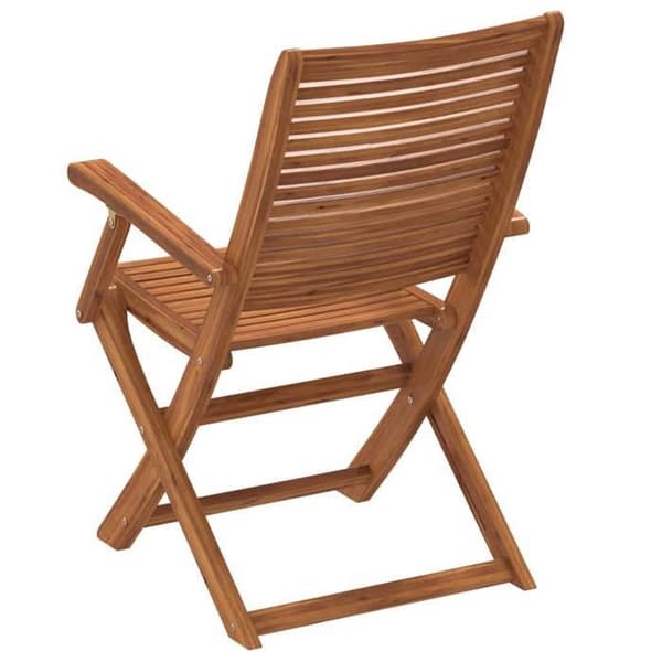 Maison Exclusive - Fällbara stolar, set om 6, 57 x 66 x 95 cm, i massiv akaciaträ