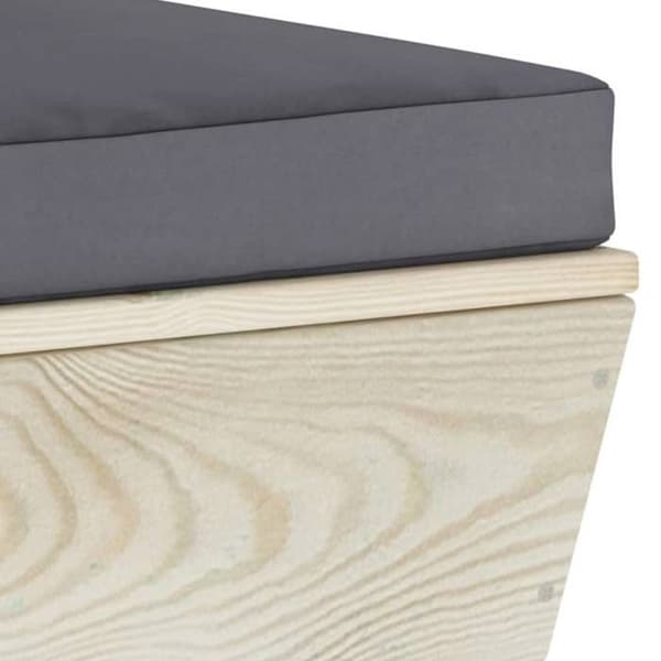 Havemøbel - EKSKLUSIVT HUS - Palette - Imprægneret fyrretræ - 100% polyester puder - 2 pladser Ej specificerat