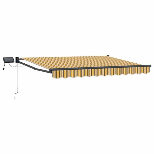 Maison Exclusive - Manuell utdragbar butik med LED 3 x 2,5 m