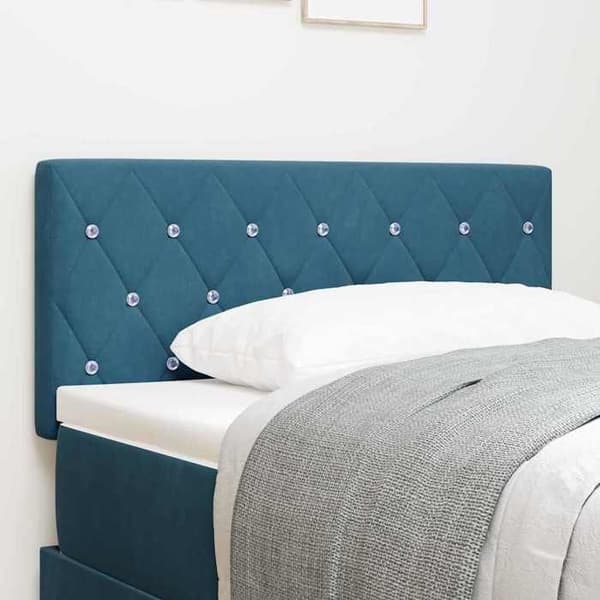 Maison Exclusive - Mörkblå sänggavel 100 cm Sammet