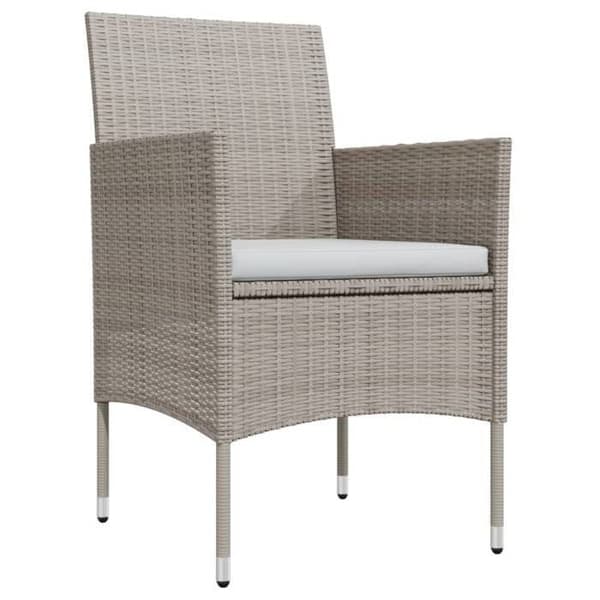 Maison Exclusive - Have spisebord sæt med puder 9 stk Beige/sort
