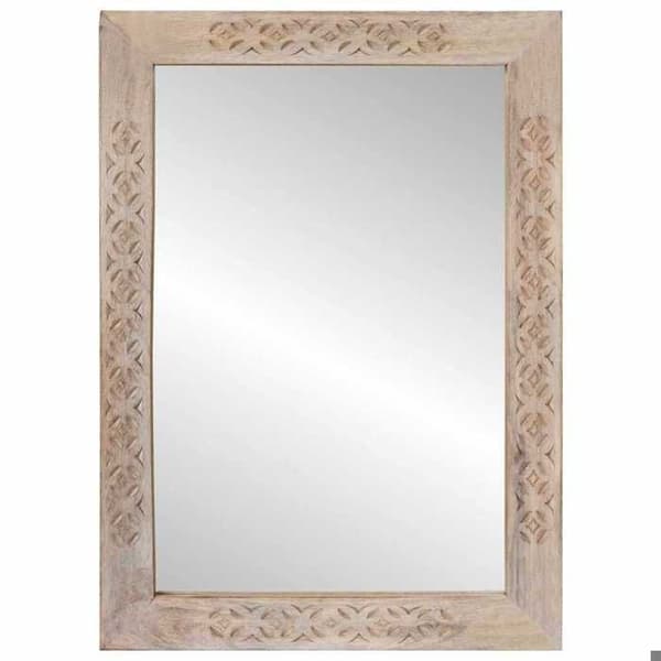 Maison Exclusive - væg spejl Hvid Hvid 70 x 50 cm Rektangulær