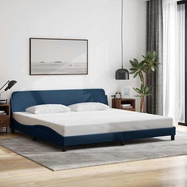 Maison Exclusive - Dover sengestel blå 200x200 cm stof