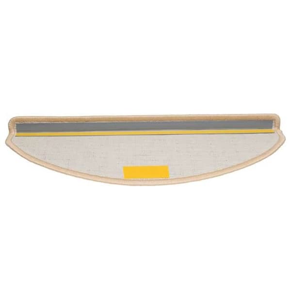 Maison Exclusive - Trappmatta 20 delar 65 x 21 x 4 cm Kräm Halvcirkelformad Stor Grädde
