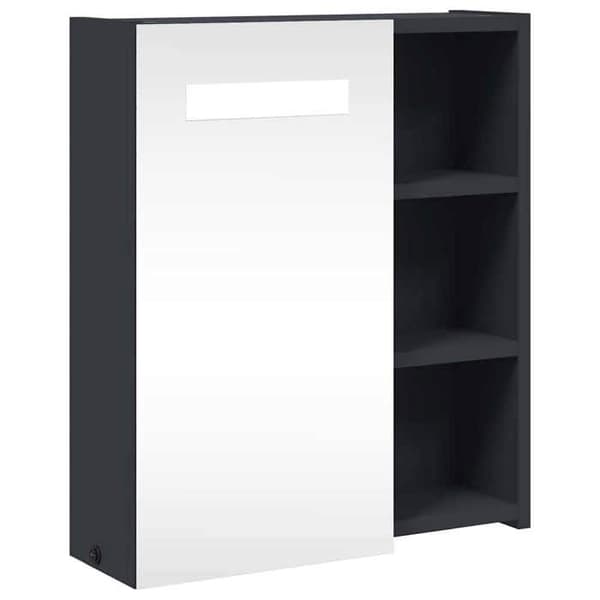 Maison Exclusive - Peilikaappi LED-valolla harmaa 45x13x52 cm Grå