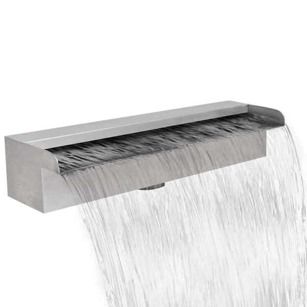 Maison Exclusive - Rektangulär vattenblad 45 cm Rostfritt stål för pool