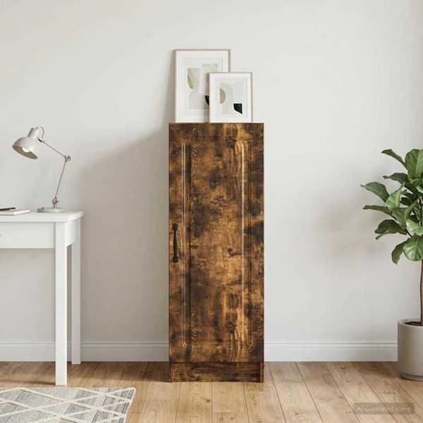 Maison Exclusive - Buffé Ek rökt 33 x 34,5 x 87 cm Ingenjörsträ