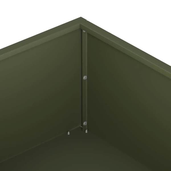 Maison Exclusive - Oliivinvihreä puutarhakori 80 x 80 x 20 cm