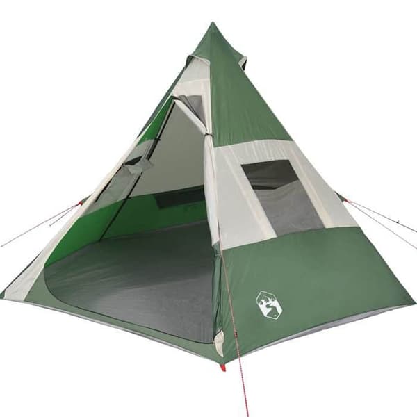 Maison Exclusive - Vihreä vedenpitävä tipi-teltta 7 hengelle