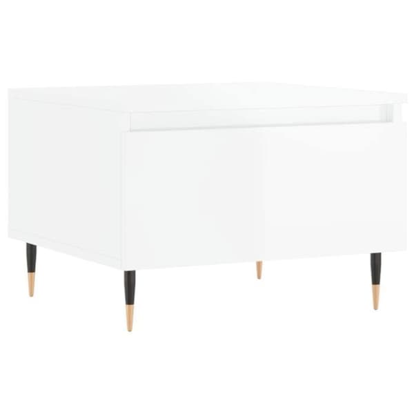Maison Exclusive - 2 st soffbord vit glansig 50x46x35cm ingenjörsträ