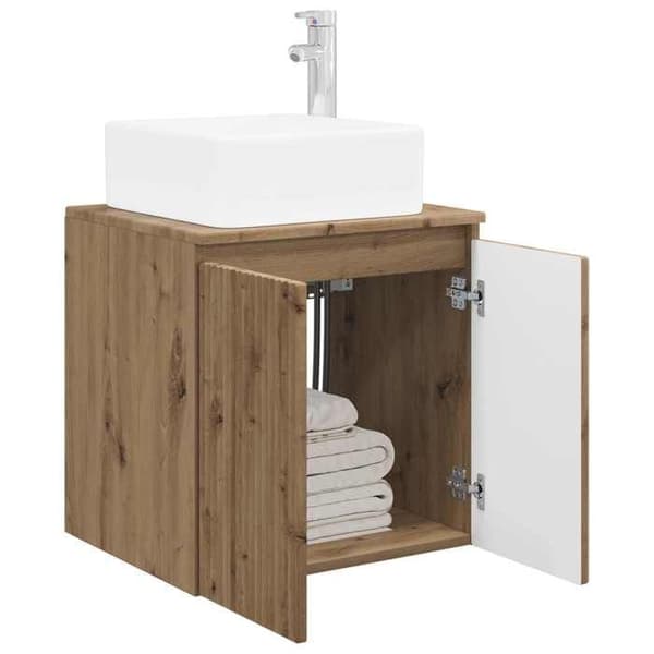 Exklusiv möbel - Väggmonterad handfat vanity Ek hantverk 49,5 x 41 x 63 cm