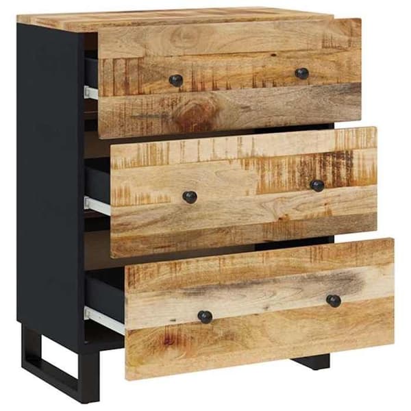 Maison Exclusive - 2 kpl buffetit 60x33x75 cm raakamangopuu