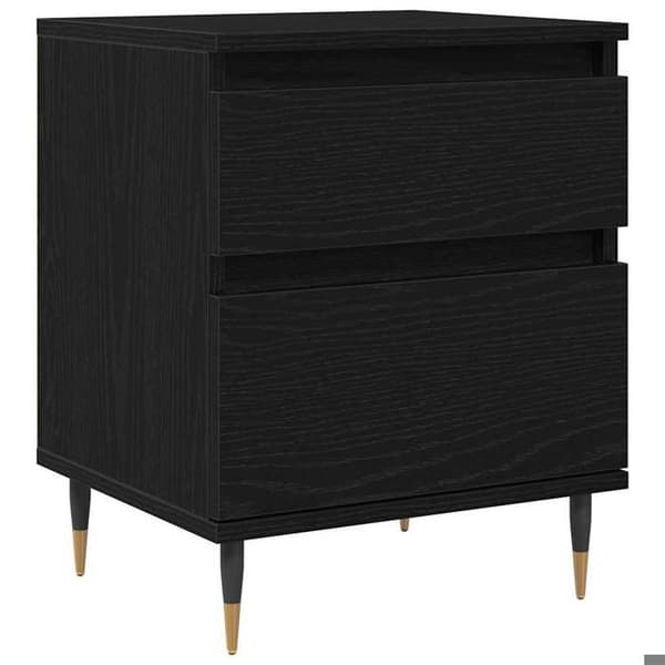 Maison Exclusive - Natbord 2 stk Sort eg 40 x 35 x 50 cm