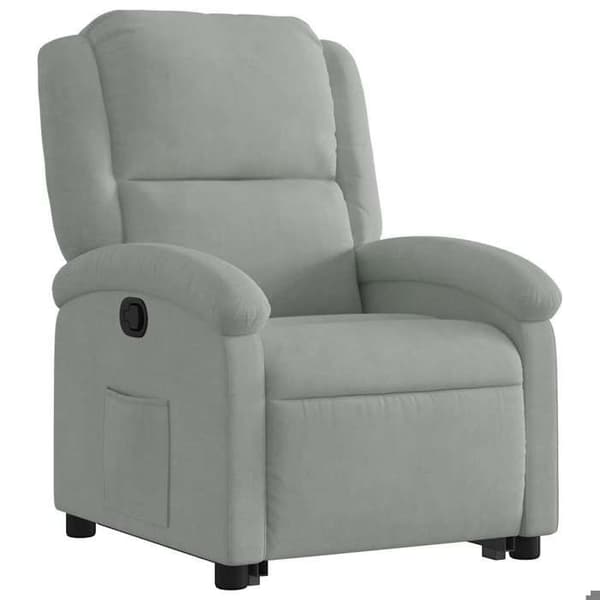 Maison Exclusive - Grå sammet recliner