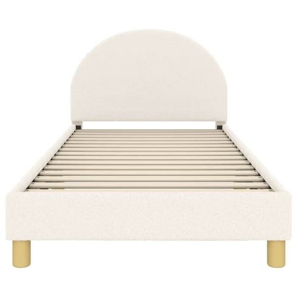 Maison Exclusive - Sengestel til børn med hovedgærde Creme 90 x 200 cm