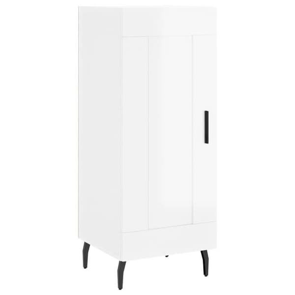 Maison Exclusive - Buffé Vit glänsande 34,5x34x90 cm Ingenjörsträ