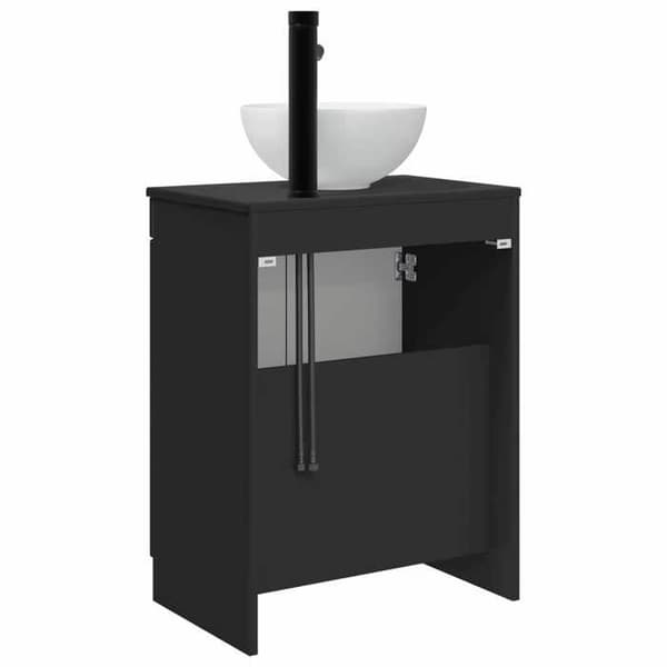 Maison Exclusive - Badeværelsesmøbel med sort vask 54 x 35 x 83 cm