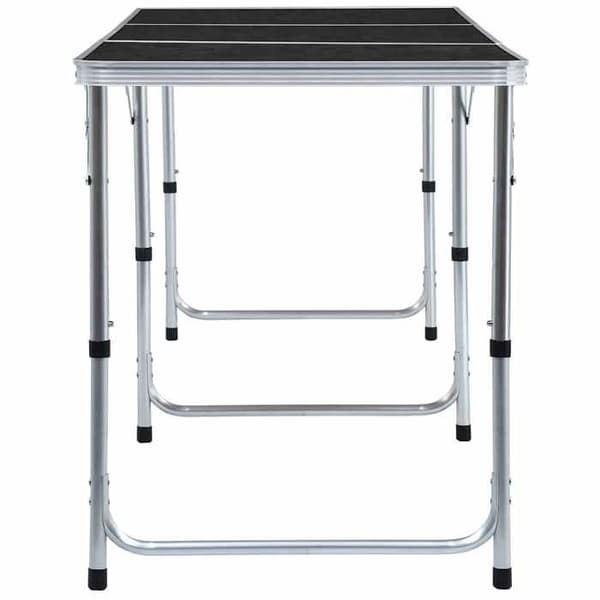 Maison Exclusive - Sammenklappeligt campingbord Grå Aluminium 180x60 cm Aluminiumgrå