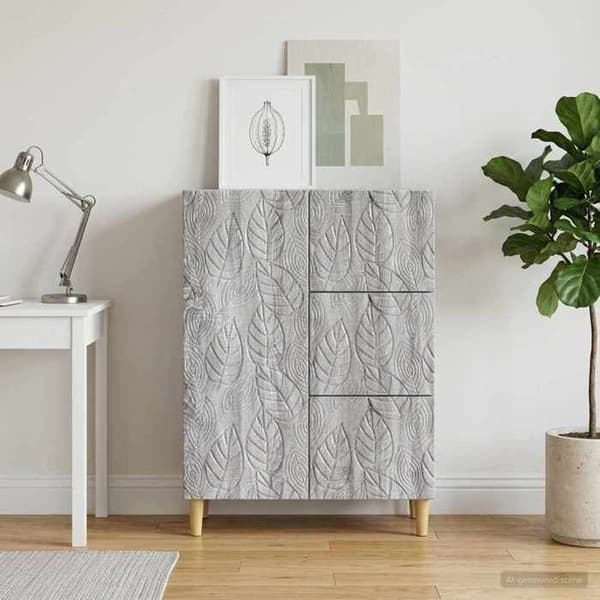 Maison Exclusive - Buffet Sonoma grå 66 x 34,5 x 90 cm Ingeniørtræ