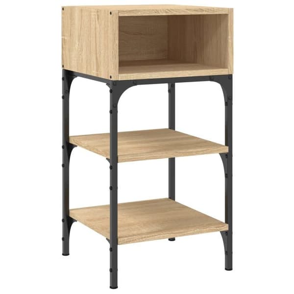 Maison Exclusive - Natborde 2 stk egetræ sonoma 35x34,5x70 cm