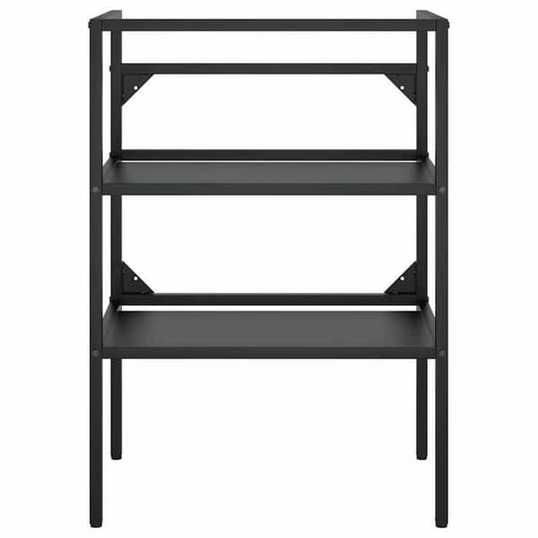 Maison Exclusive - Badeværelsesvaskeramme Sort 59x38x83 cm Jern