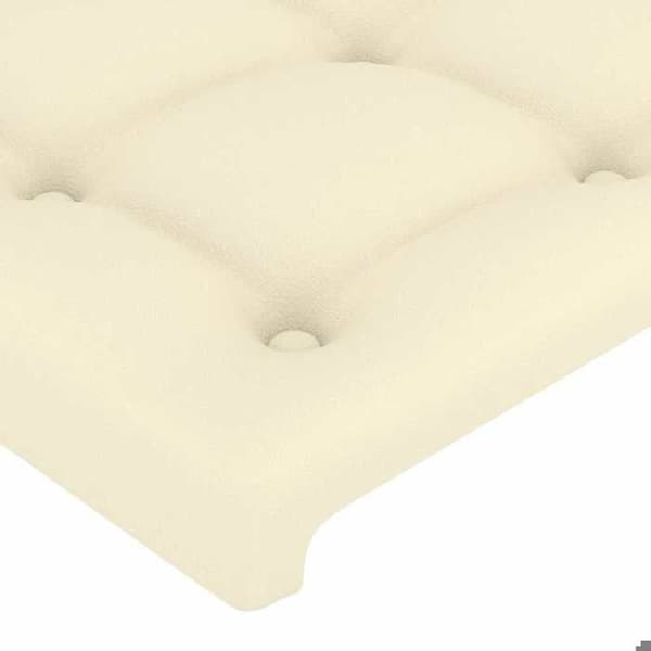 Maison Exclusive - Sänggavlar Crème 144x5x78/88 cm Syntetläder