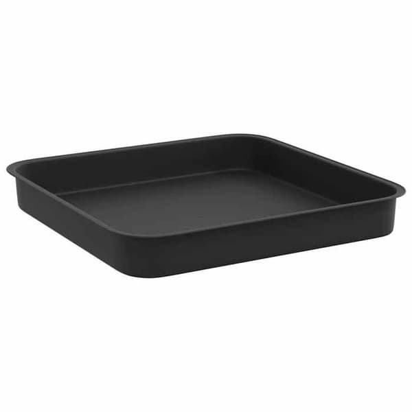 Blomsterbakke - EKSKLUSIV HUS - 15 x 15 x 2 cm - Sort - Plastik - Pakke med 24 stk. Sort